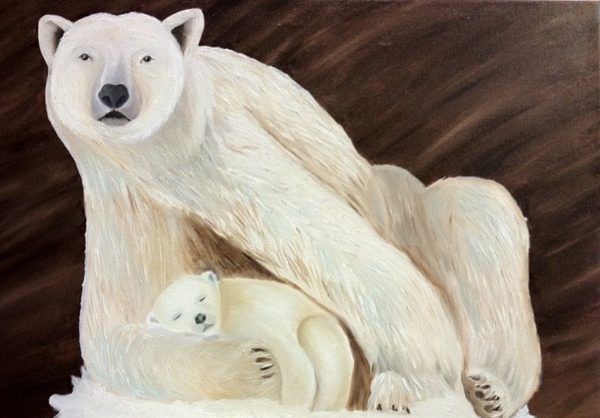 Mother & Baby Polar Bear